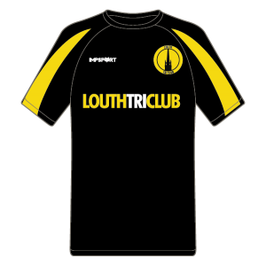 Louth Tri Club Contrast Cool T - Black/Gold