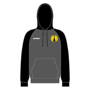 Louth Tri Club Baseball Hoodie - Charcoal/Black