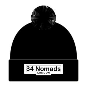 34 Nomads Retro Kit Bobble Hat (Black)