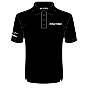 34 Nomads Roger That Smooth Cool Polo (Black)