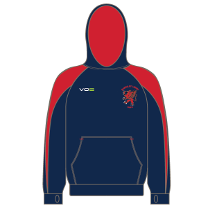 Barnsley Ladies RUFC Premium Pro Hoody - Junior Navy/Red