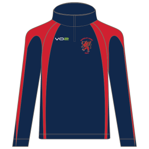 Barnsley Ladies RUFC Pro Team Mid Layer - Adult Navy/Red