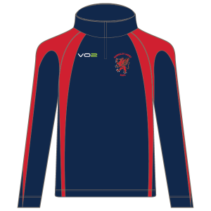 Barnsley Ladies RUFC Pro Team Mid Layer - Junior Navy/Red