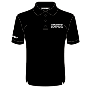 Bradford Olympic CC Smooth Cool Polo (Black)