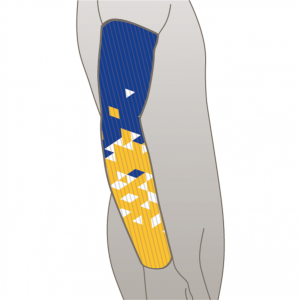 CC Bexley Aerospeed Arm Sleeve - Blue/ Yellow