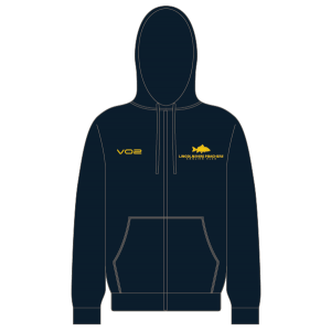 Lincolnshire Poachers Angling Club Zipped Hoodie Navy