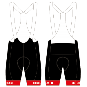 Lincoln Cycling Club T2 Bibshorts (Custom Leg Bands)