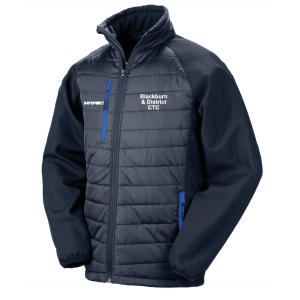Blackburn and District CTC Hybrid Padded Jacket (Navy/Royal)