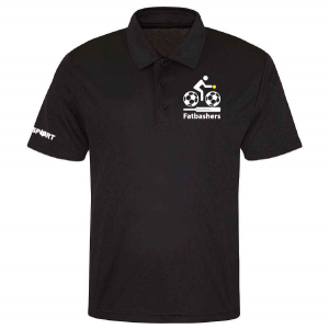 Fatbashers Smooth Cool Polo (Black)