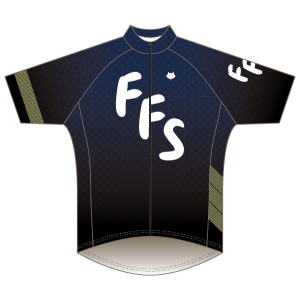 OB & EBR T1 Road Jersey Dark Blue - Short Sleeved