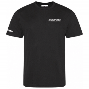 Sleaford Wheelers Smooth Cool T-Shirt (Black)