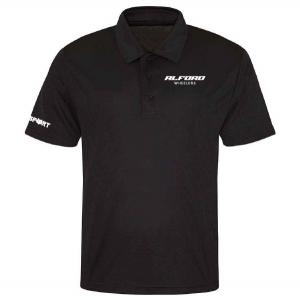Alford Wheelers Smooth Cool Polo (Black)