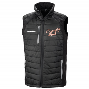 Cromarty Firth CC Hybrid Padded Bodywarmer (Black)