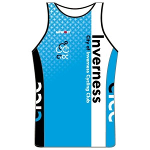 City of Inverness CC Blue Kit Running Vest - Full Back