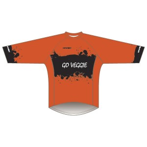 Go Veggie Long Sleeve Athletics T-Shirt