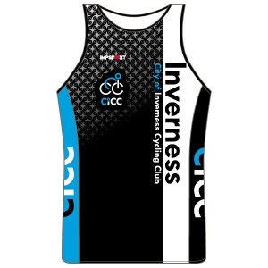City of Inverness CC Black Kit Running Vest - Crossover Back
