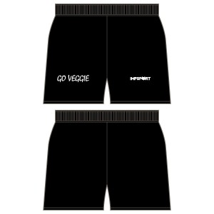 Go Veggie Custom Shorts Coolcore Fabric, Mesh Lining