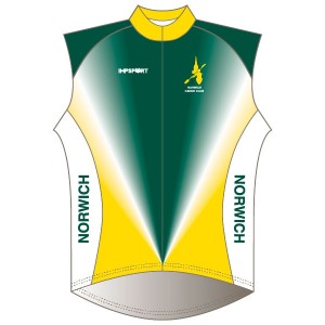 Norwich Canoe Club Rain Gilet - Full Back