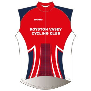 Royston Vasey CC Red Design T1 Rain Gilet