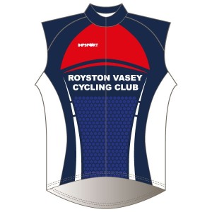 Royston Vasey CC Blue Design T1 Rain Gilet