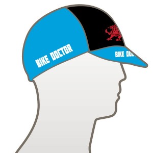 Bike Doctor - Blue Design Multi Panel Cycle Cap