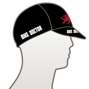 Bike Doctor - Black Design Multi Panel Cycle Cap