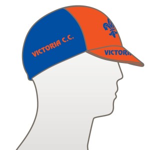 Victoria CC - Orange Design Multi Panel Cycle Cap