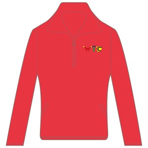 Washingborough Tennis Club Lady Fit Sweat Jacket - Red