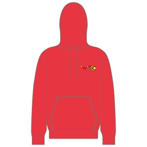 Washingborough Tennis Club Adult Hoodie - Red