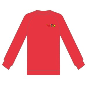 Washingborough Tennis Club Adult Sweatshirt - Red
