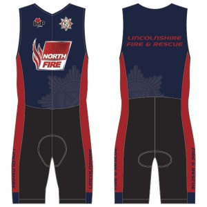 Lincs Fire and Rescue Tri Club Men's Tri Suit - no Pockets