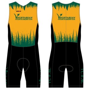 Vegetarian C & AC Ladies Tri Suit with Pockets