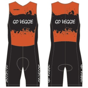 Go Veggie Ladies Tri Suit with Pockets