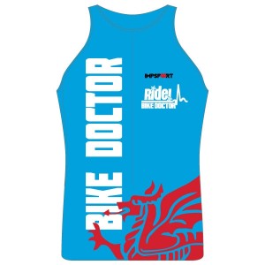 Bike Doctor - Blue Design Men's Tri Top - no Pocket