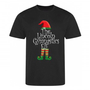 Lincoln Gymnastics Christmas Elf Cool Tee - Junior