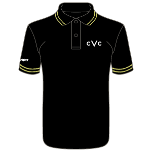 Collingham VC Classic Tipped Polo Shirt (Black/Yellow)