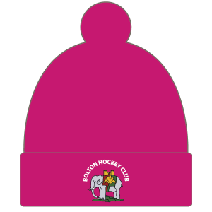 Bolton Hockey Club Knitted Hat (Raspberry Pink)